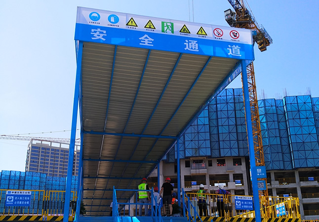 安全通道防護(hù)棚 安全通道防護(hù)棚